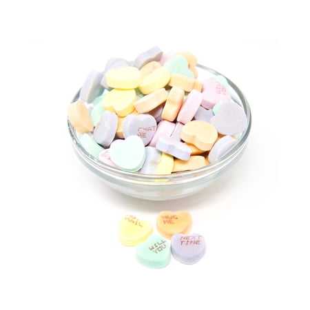 Sweet and Sour Small Conversation Hearts 2 pounds Pastel Hearts