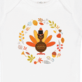 thumbnail image 4 of Inktastic Thanksgiving Turkey Fall Holiday Wreath Boys or Girls Baby Bodysuit, 4 of 5