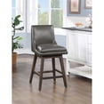 thumbnail image 4 of Allingham 26" Swivel Counter Stool in Pewter Faux Leather, 4 of 9