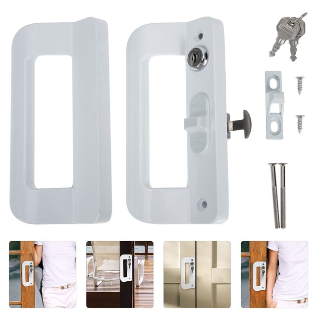 YOSADIER 1Jgo Mango De Puerta Para Patio De Aluminio Resistente Antigolpes Para Uso En El Hogar