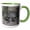 Green/White, variant on 3drose, Softshell Turtle on Rock Reptile, 15oz Mug