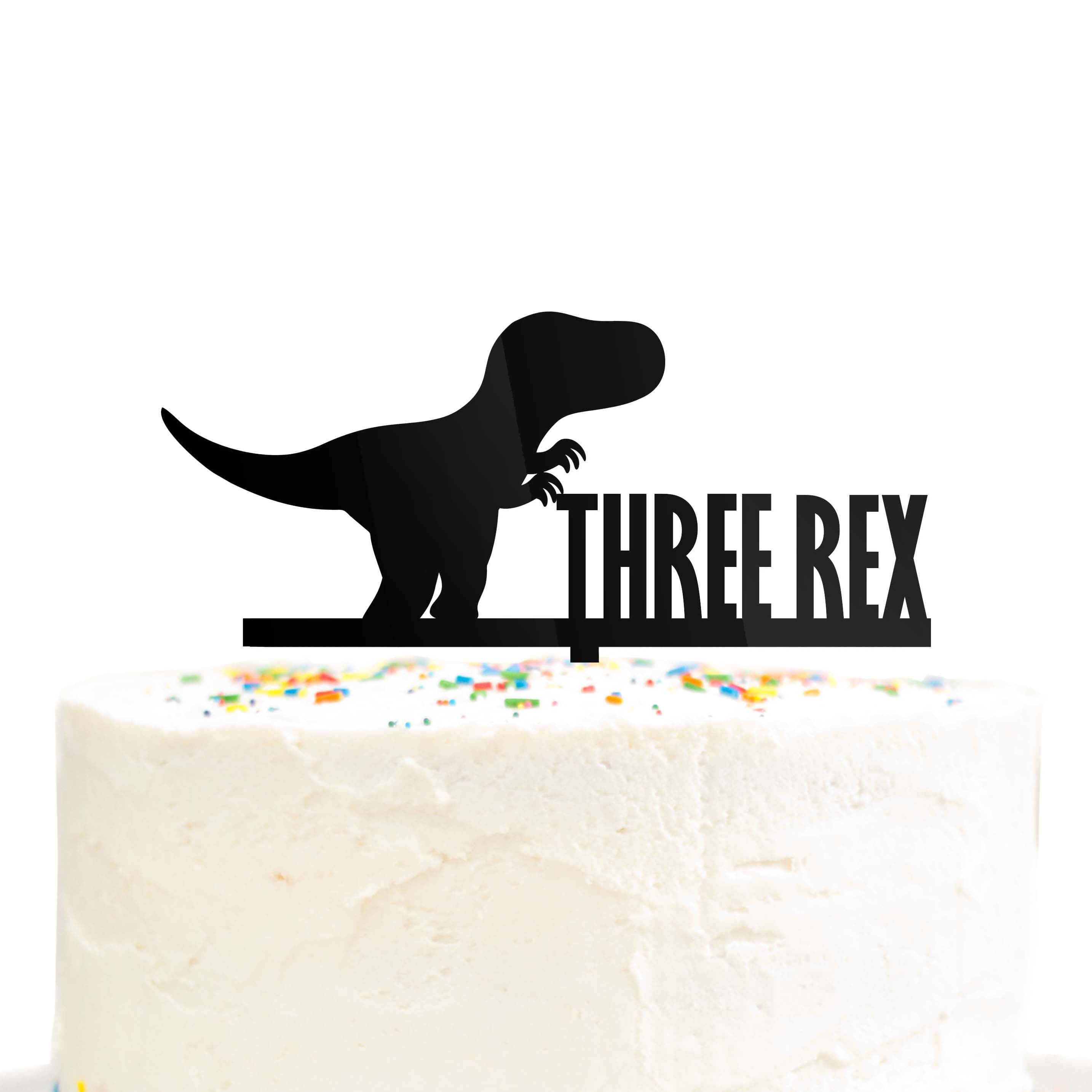 Dinosaur 19cm Edible Icing Image Birthday Party Cake Topper Decoration #1