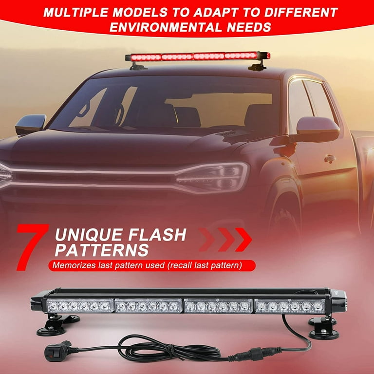 Red led light sale bar for truck