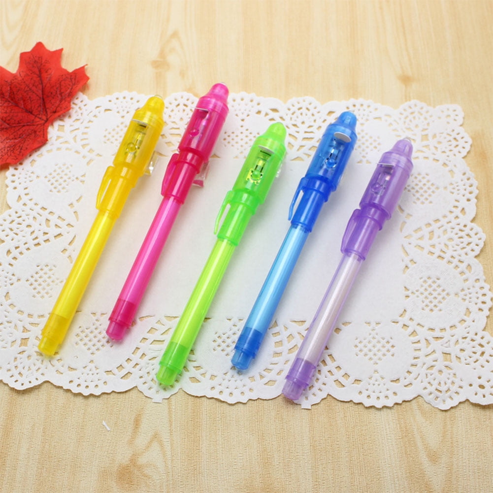 OEM: Invisible Ink Pen with Uv Light: Pack of 4 - Acedep