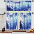thumbnail image 3 of LALILO Kitchen Curtains and Valances Set of 3 36" Galaxy Window Treatment Tiers for Window Decor, 3 of 5
