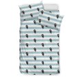 thumbnail image 1 of Motif Ninja Rayé Fond Doona Cover, 1 of 5