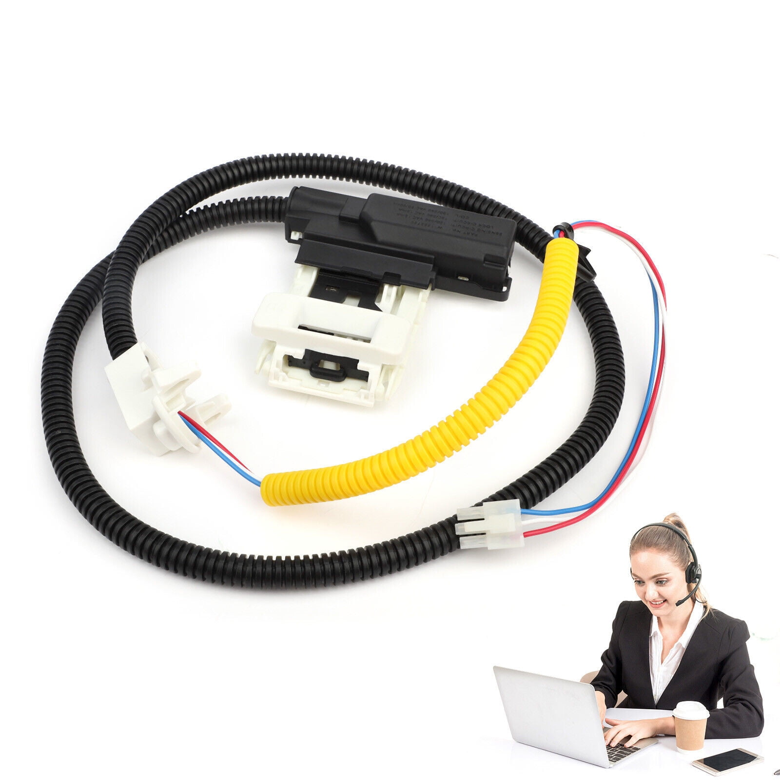 Replacement Washing Machine Lid Lock Switch Cable for Whirlpool, Maytag, Amana, Kenmore, Crosley, Admiral, Roper, Inglis