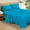 Turquoise {Solid}, variant on Bedding Series 600 Thread Count 100% Long Staple Cotton Full Size 4 Piece Sheet Set Fit 9" Inch to 12" Inch Deep Pocket Striped ( Turquoise )