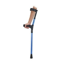 Forearm Crutches - Aluminum Adjustable Walking Crutches for Adults, Height Adjustable, Lightweight & Durable, for Leg Injury, Senior Support, Post Surgery