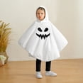thumbnail image 6 of URMAGIC Toddler Baby Boys Girls Halloween Costume White Ghost Face Cloak Cape Party Cosplay Robe Ghost Costume 1-6T, 6 of 13
