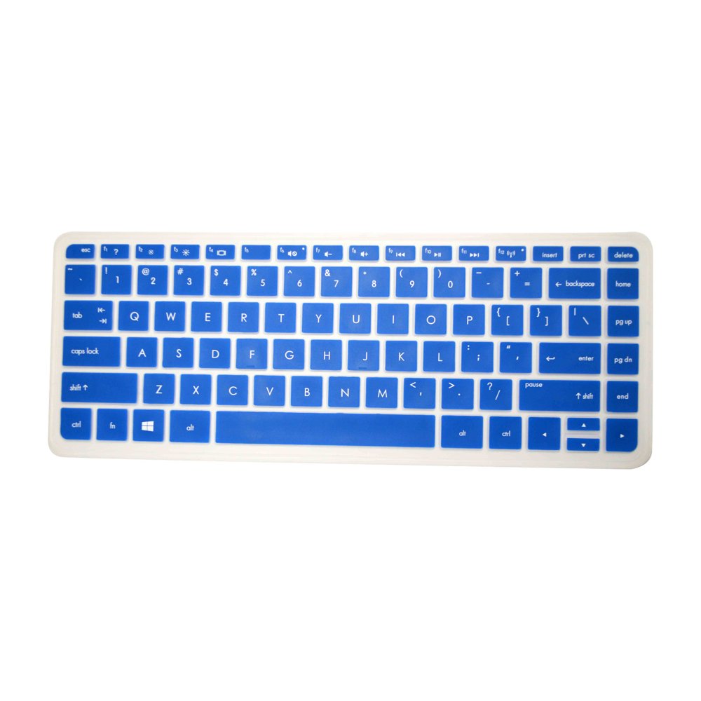 PcProfessional Blue Ultra Thin Silicone Gel Keyboard Cover for HP