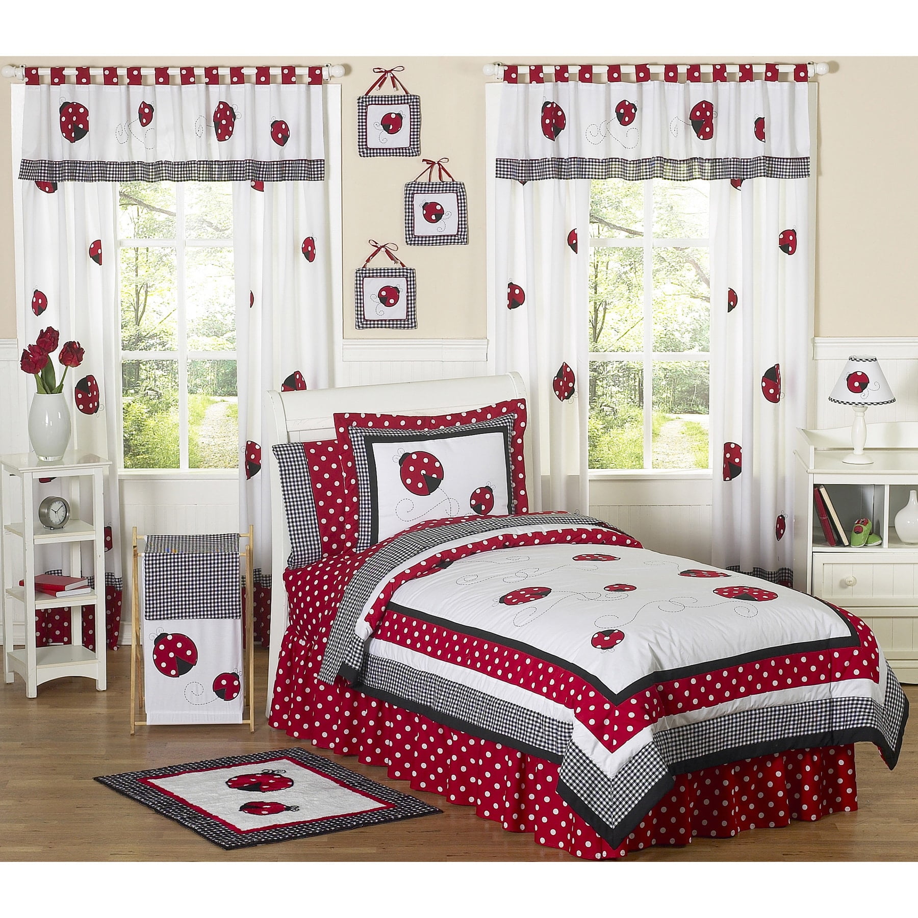 ladybug crib set walmart