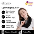thumbnail image 3 of Bufanda Elzama Infinity Loop de color liso con bolsillo oculto para mujer, 3 of 5