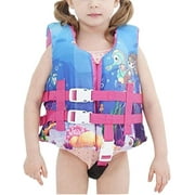 Herdignity Children Life Jacket, Kids Girls Floating Vest , Boating Swimming 30-50 lb. 2-6 Y