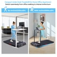 MCRG Portable Small Walking Pad Treadmill with Handrail, 3.0 HP ...