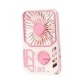 thumbnail image 3 of Ventilador portátil de mano, multifuncional, ajustable, ligero, personal, mini ventilador Rosa, 3 of 9