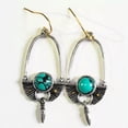 thumbnail image 4 of K-KED Simple Silver Dangle Drop Earrings Hook Women Turquoise Delicate Jewelry Ear Gifts-Style 9, 4 of 6