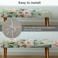 thumbnail image 4 of Jiueut Hummingbird Hibiscus Flower Pattern Dining Bench Slipcover, Wear Resistant Long Bench Seat Slipcover Easy to Clean Rectangle Chair Protection for Living Room Bedroom Kitchen, 4 of 7