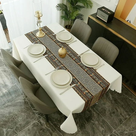 

Nordic Simple Geometric Rectangular Home Restaurant Dust-proof Dining Table Tablecloth Outdoor Holiday Party Dinner ration