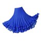 thumbnail image 4 of Falda de baile para mujer, traje de flamenco, vals, cintura elástica, falda de malla con vuelo Azul real, 4 of 8