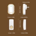 thumbnail image 3 of Wireless Doorbell Self-Powered Household Remote Control Intelligent Pager for Home Use - Waterproof Design Easy Installation Elderly Notification System, 3 of 6