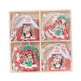 thumbnail image 1 of 12x árbol de navidad colgante decoración de navidad pequeño colgante regalo Color b Yuyangstore Colgante de árbol de Navidad, 1 of 8