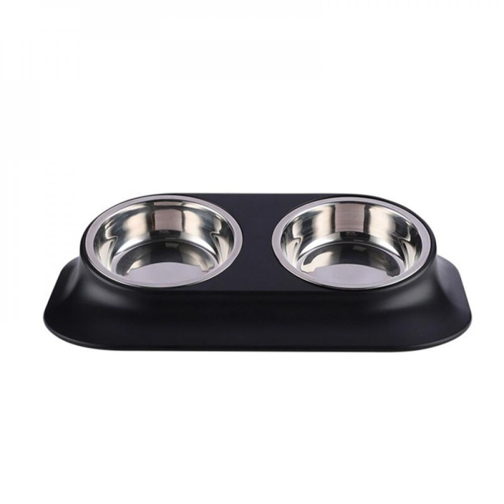Pretty Comy Stainless Steel Cat Dog Food Bowl 15?Slanted Nonslip Pet