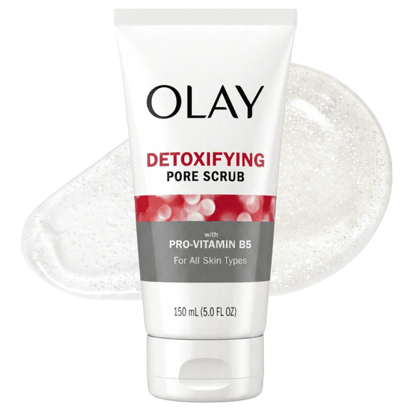 Olay Face Wash, Regenerist Detoxifying Pore Scrub, Deep Cleansing Exfoliator, 5.0fl oz