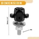 thumbnail image 4 of Tornillos de matrícula universales para motocicleta M6 de Unique Bargains, cubierta de 38 mm, kit de tornos de matrícula antirrobo de aleación de aluminio negro, 4 piezas, 4 of 6