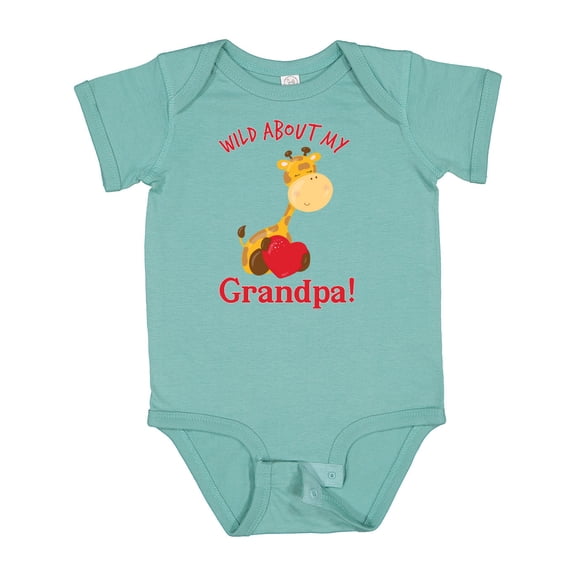 Inktastic Wild About My Grandpa Boys or Girls Baby Bodysuit