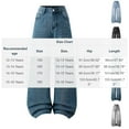 thumbnail image 2 of BFHHYA Girls Baggy Jeans Wide Leg High Waist Denim Pants Hip Hop Loose Long Trousers Streetwear for Teens Girls Size 12-16 Years, 2 of 5