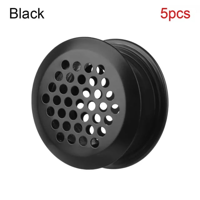 Vent Mesh Holes Ventilation Grilles with Easy to Install Dual Panel Screw Thread Design for 5 Wardrobe Shoe Cabinets