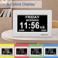 thumbnail image 4 of 7 Inch White Digital Clock with Date, Day of Week & Calendar Display, 4 of 4
