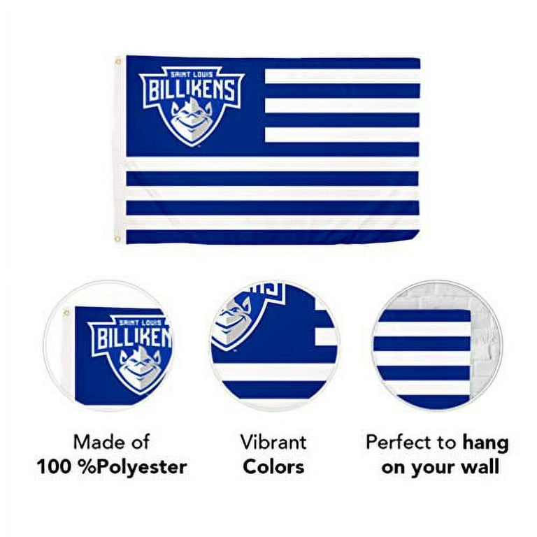 Desert Cactus Saint Louis University Flag Billikens SLU Flags Banners 100%  Polyester Indoor Outdoor 3x5 (Style 1)