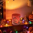 thumbnail image 5 of Yhmxh Halloween White Frosted Glass Votive Candle Holder, Jack-O'-Lantern & Bat Design Tealight Cup, Spooky Cute Halloween Decor for Table Centerpieces, Fireplace, Party, and Fall Home Decor, 5 of 6