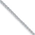 thumbnail image 2 of Auriga Fine Jewelry 14K White Gold Rhodium-plated Polished 3.3mm Solid Wheat 7.25 Inch Chain Bracelet for Women, 2 of 6