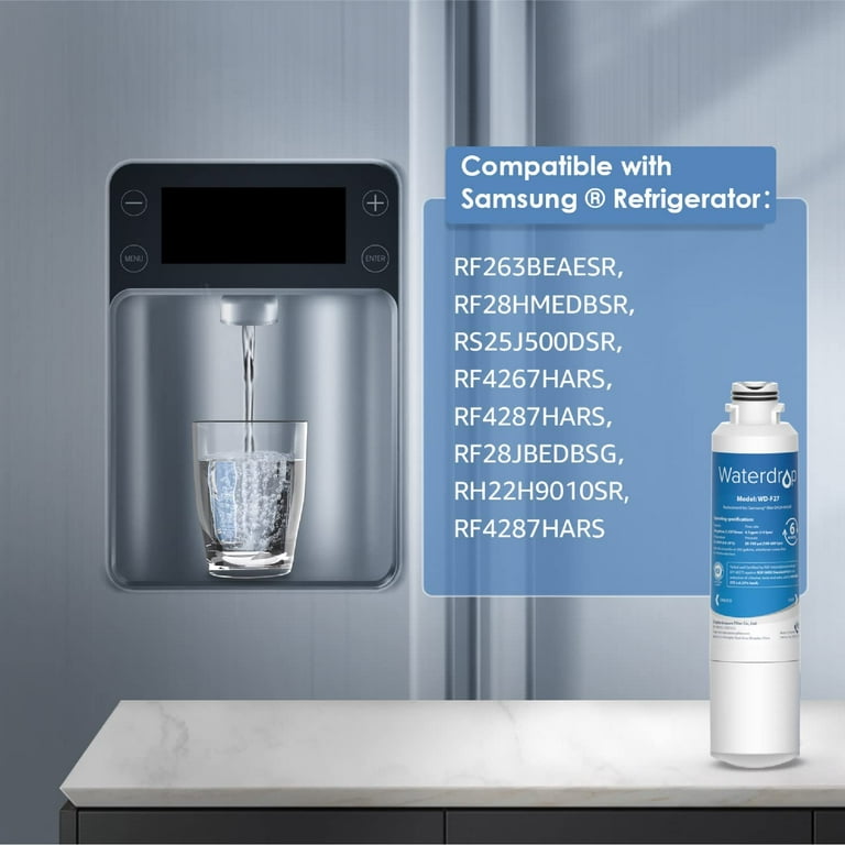glacier fresh GF-20B DA29-00020B Refrigerator Water Filter Compatible with  Samsung* DA29-00020A/B, DA29-00020B-1, HAF-CIN/EXP, 46-9101, RF4267HARS F