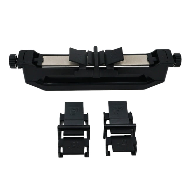 Aiguiseur de Couteaux de Précision à Angle Réglable, Outil d'Aiguisage Manuel Multi-Angle pour Cuisine, Guide d'Angle Interchangeable 15° 17°, pour Couteaux et Ciseaux de Cuisine, Épluchage, Tranchage, Pain, Utilitaire, Outil d'Aiguisage *1