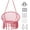 Pink (Pillows Are Not Included), variant on Hammock Chair, Macrame Hanging Swing Chairs with Cushion and Hardware Kit,Adult Boho Swings for Outside,Patio,Balcony,Bedroom (Light Grey)