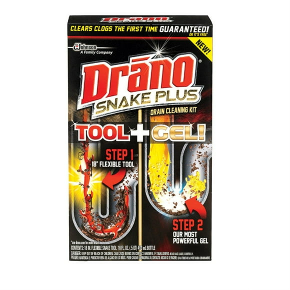 DRANO DRAIN Nettoyant Serpent PLUS (Pack de 6)