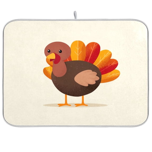 Iauyy Dish Drying Mat for Kitchen Counter, Super Absorbent & Hanging 16x18 / 18x24 Inch (S/M) Full-length Portrait