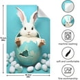 thumbnail image 3 of Coolnut Easter Funny Bunny Kitchen Dish Towel Set 4Pcs,Dishcloths Sets Fast Drying Kitchen Towels Tea Towels Gift Set for Drying Cleaning Cooking Baking115 Wash cloth, 3 of 7