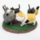 thumbnail image 3 of Lindas mini figuras de animales, muñeco de gato con campana de anime japonés, hermosa estatua de gato de simulación de PVC, regalos de Año Nuevo, adornos de decoración para el hogar, manualidades, 3 of 5