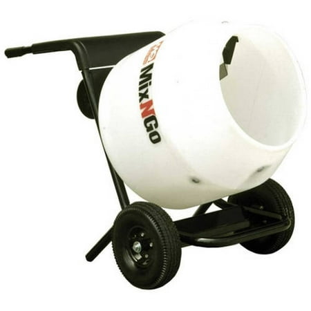 Multiquip MC3SEA Concrete Mixer, Steel Drum, 0.75 hp, 115V Single Phase Electric Motor, 3cf Drum Capacity