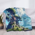 thumbnail image 3 of Disketp Fantasy Treehouse Planet Scene Flannel Blankets - Thick and Warm Blanket for Winter, Soft Fuzzy Plush King Blanket for All Seasons-60"x50", 3 of 6