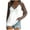 Brown, variant on Lmnyox Women's Long Sleeve T Shirt V Neck Color Block Tops Summer Loose Casual Basic Tees Trendy
