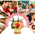 thumbnail image 5 of Birthday Gifts for Women, Gift Basket for Mom Blue & Pink Hydrangea Rose Cordless Table Lamp, 3 Color Crystal Lamps Touch Bedside Lamps with USB Charge Small Night Light for Bedroom, 5 of 12