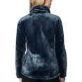 thumbnail image 2 of 32 DEGREES Women's Plush Luxe Fur Soft Full Zip Jacket, Deep Baltic XL - NEW, 2 of 2