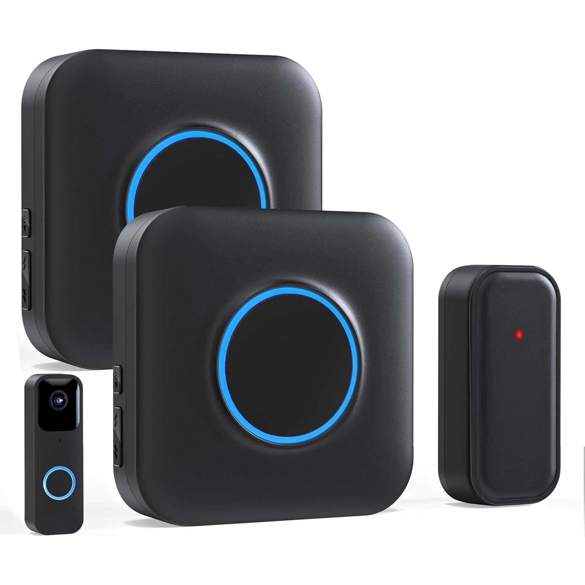 Wireless Doorbell Chime Video Doorbell Extender - Compatible with Wired Video Doorbell and Video Doorbell (1st/2nd n) (1 Video Doorbell Extender 2 Receiver)