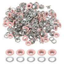 Uxcell 110 Pcs Grommets Eyelets with Washers 3/16" Grommets Kit Pink